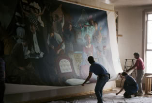 Mural Moved for Installation