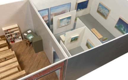 Tiny Lancscape Painting Storage Facility